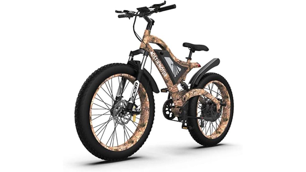  Aostirmotor Fat Tire Electric Bike - Overall Best Electric bike for hunting under 2000$ (Snake Design)