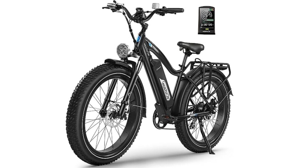  MULTIJOY Electric - Overall Best Mountain Great Looks Ebike for tall college students 