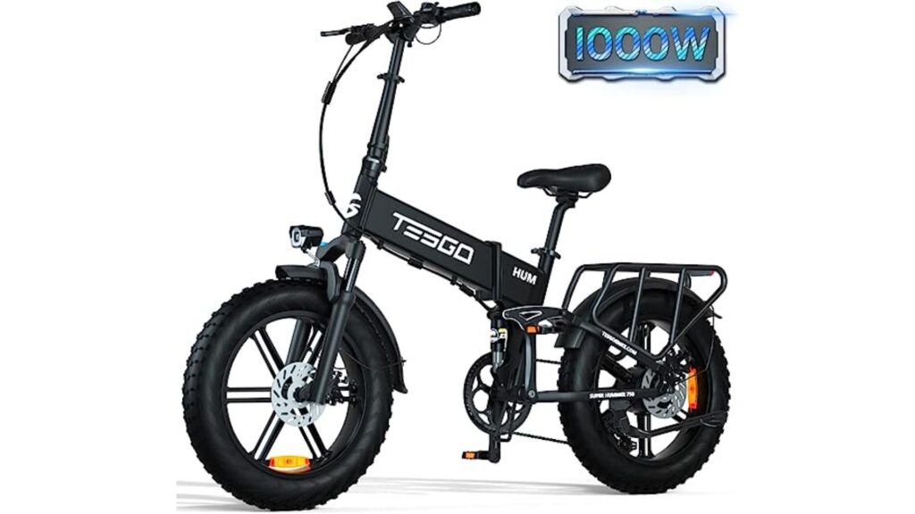 TESGO Folding - Best 32 MPH Fat Tire electric mountain bike under $3000