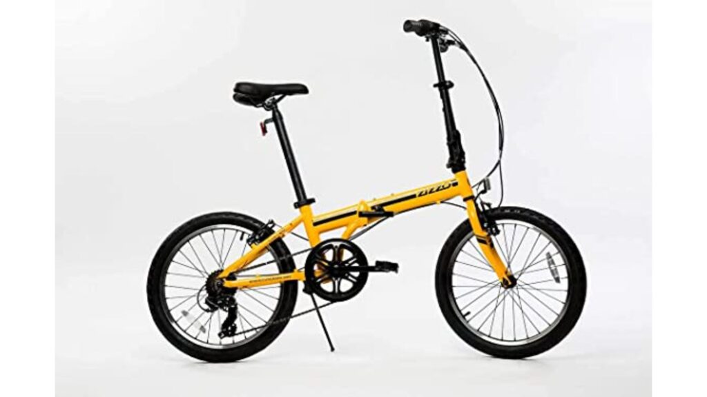 ZiZZO Campo 20-inch Folding Bike with 7-Speed - Top Selling Best Stylish & Stunt electric bike for students 