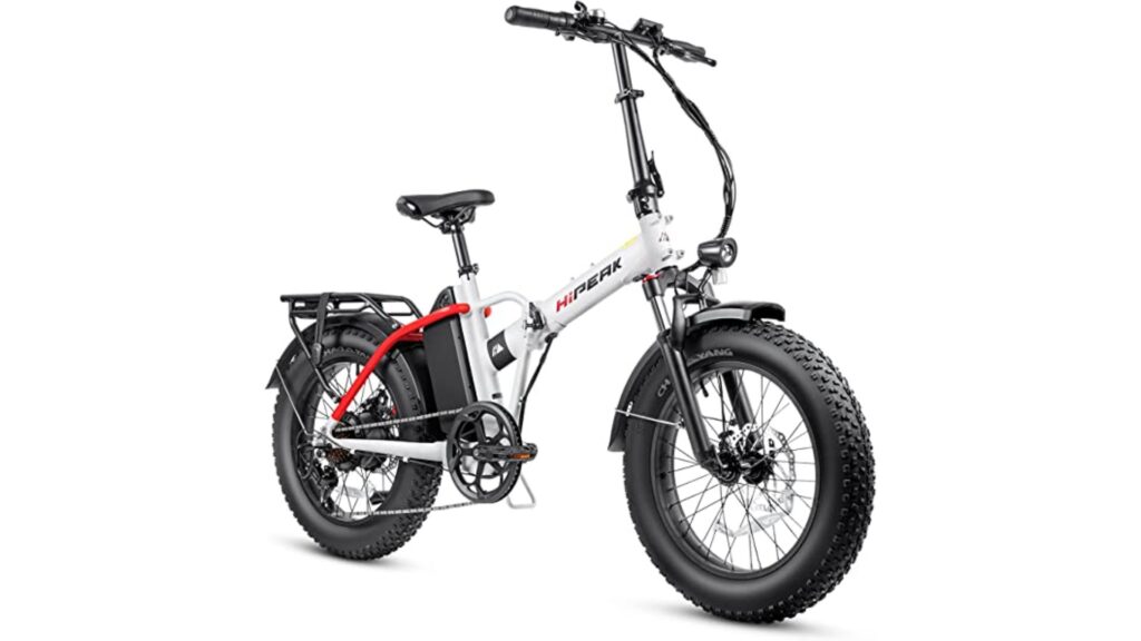 Hipeak Electric Bike for Adults - Top Suspension Folding Electric Bike For Tall Men & Women 
