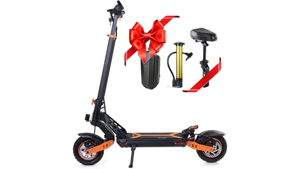 PUIWNOU Electric Scooter Adults - Top Electric Scooter With Sitting Seat Under 900$